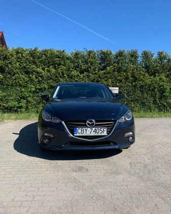 Mazda 3 cena 46500 przebieg: 104000, rok produkcji 2016 z Bydgoszcz małe 29